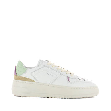 Copenhagen | Sneaker Low CPH75 leather mix white / mint