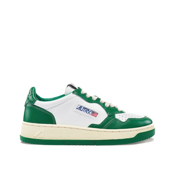 Autry | Sneakers Medalist low in pelle bicolor verde WB03