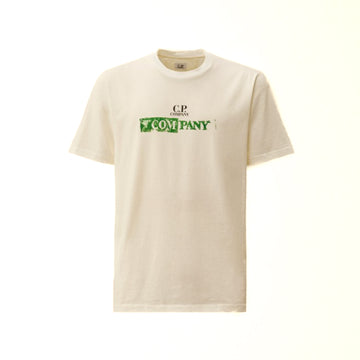 C.P. Company | T-shirt con logo bianca TS307A