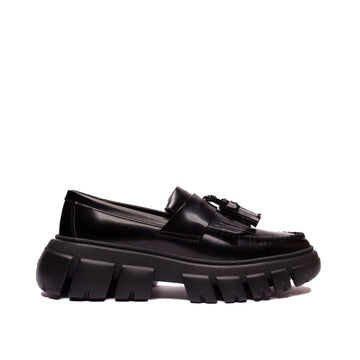 Copenhagen | Mocassino con nappine in pelle nero