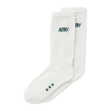 Autry | UE7A2 Calze Logo stelle bianche e verdi unisex