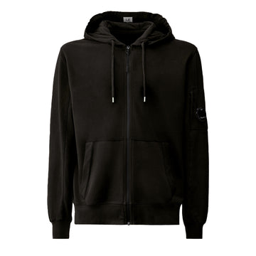 C.P. Company | Felpa full zip con cappuccio nera SS057A