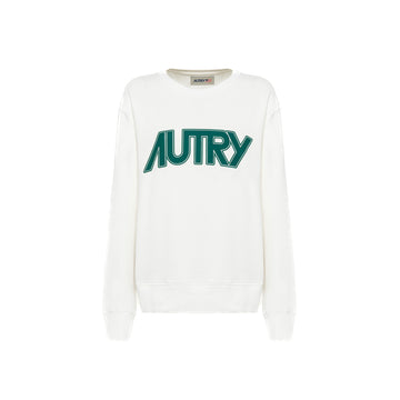 Autry | W514 Felpa Girocollo in cotone con logo
