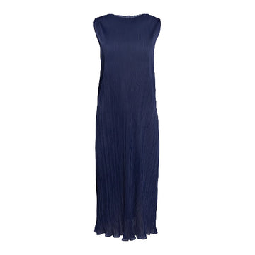 Weili Zheng | Abito a pieghe con scollo halter blu