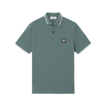 Stone Island | Polo Vestibilità slim verde bottiglia 22S18