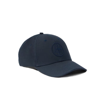 Stone Island | Cappellino con ricamo Compass e cursore regolabile blu 9100996