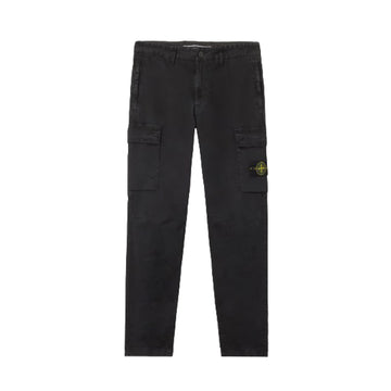 Stone Island | Pantalone Cargo vestibilità regular con tasche con zip nero 3100304