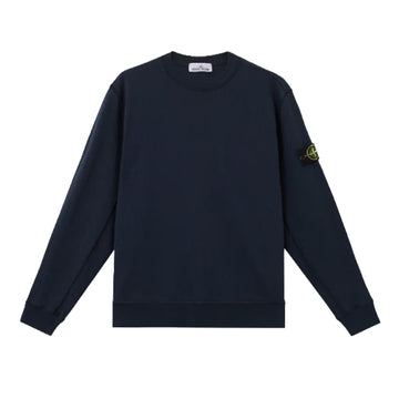 Stone Island | Felpa Girocollo con effetto fiammato blu 6100020