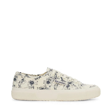 SUPERGA | S2750 Sketched flowers beige natural-navy flowers
