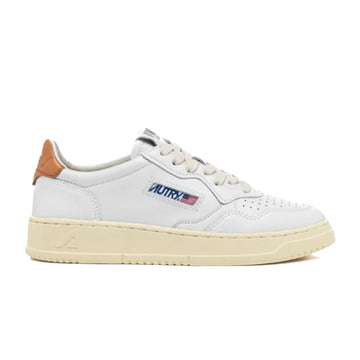 AUTRY | LL76 Sneakers Medalist low in pelle bianca e cuoio chiaro