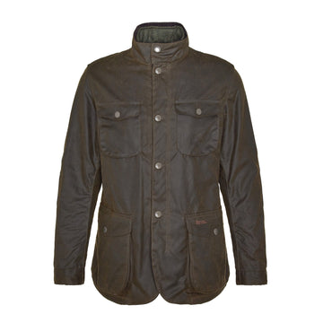Barbour | Ogston giacca in cotone cerato olive over MWX0700OL51