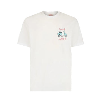 MC2 Saint Barth | T-shirt Vespa con stampa e ricamo