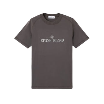 Stone Island | T-shirt Vestibilità slim con stampa antracite 2100020