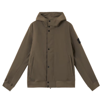 Stone Island | Light Soft shell technology recycled polyester verde militare 4100090