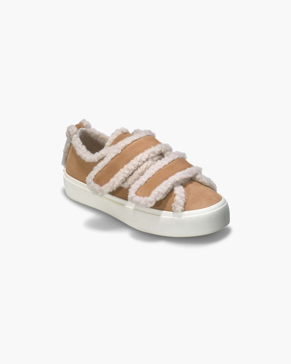 Inuikii | Shearling Low Velcro Beige