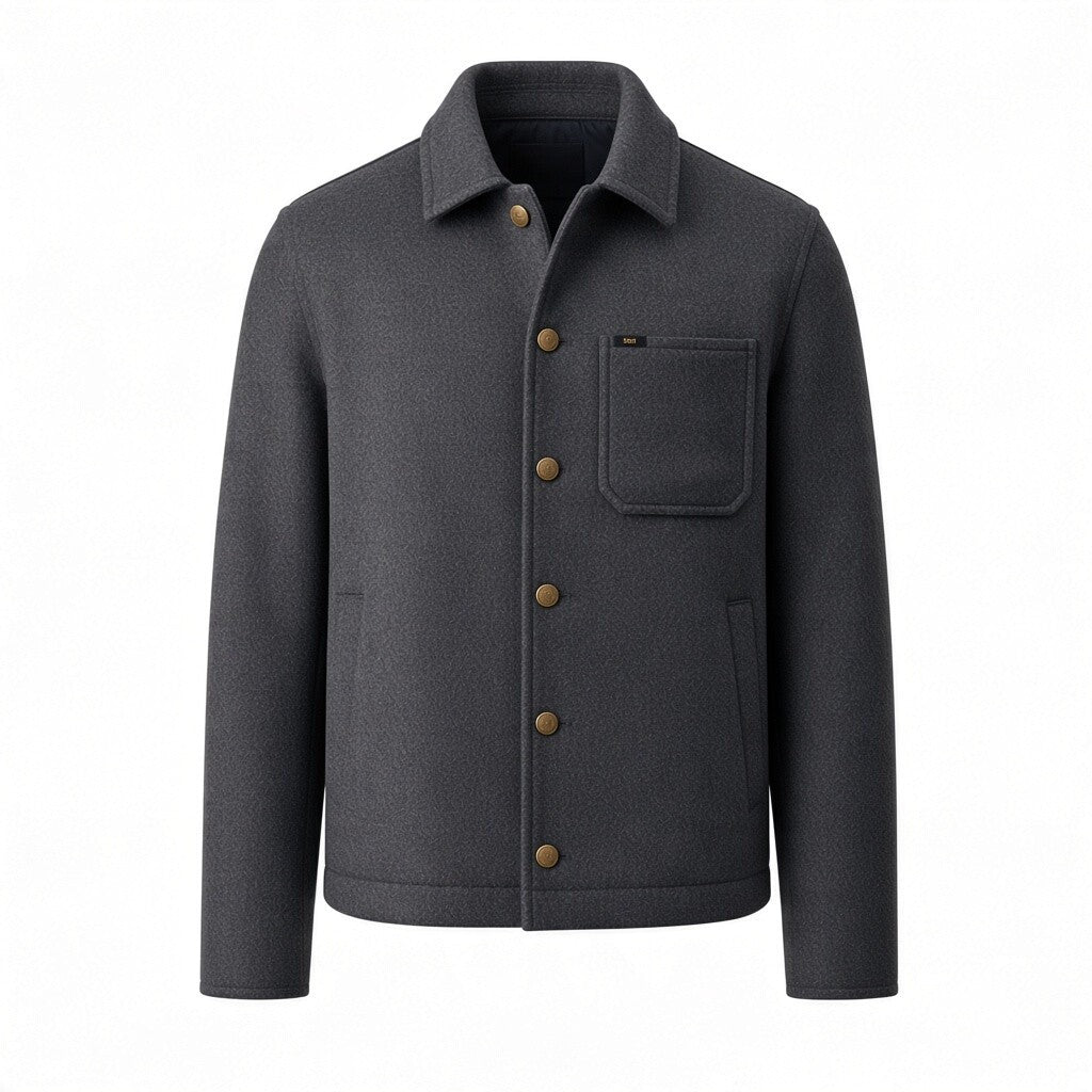 Lee | Giacca in Misto Lana Lee Gold – Grey Charcoal Heather