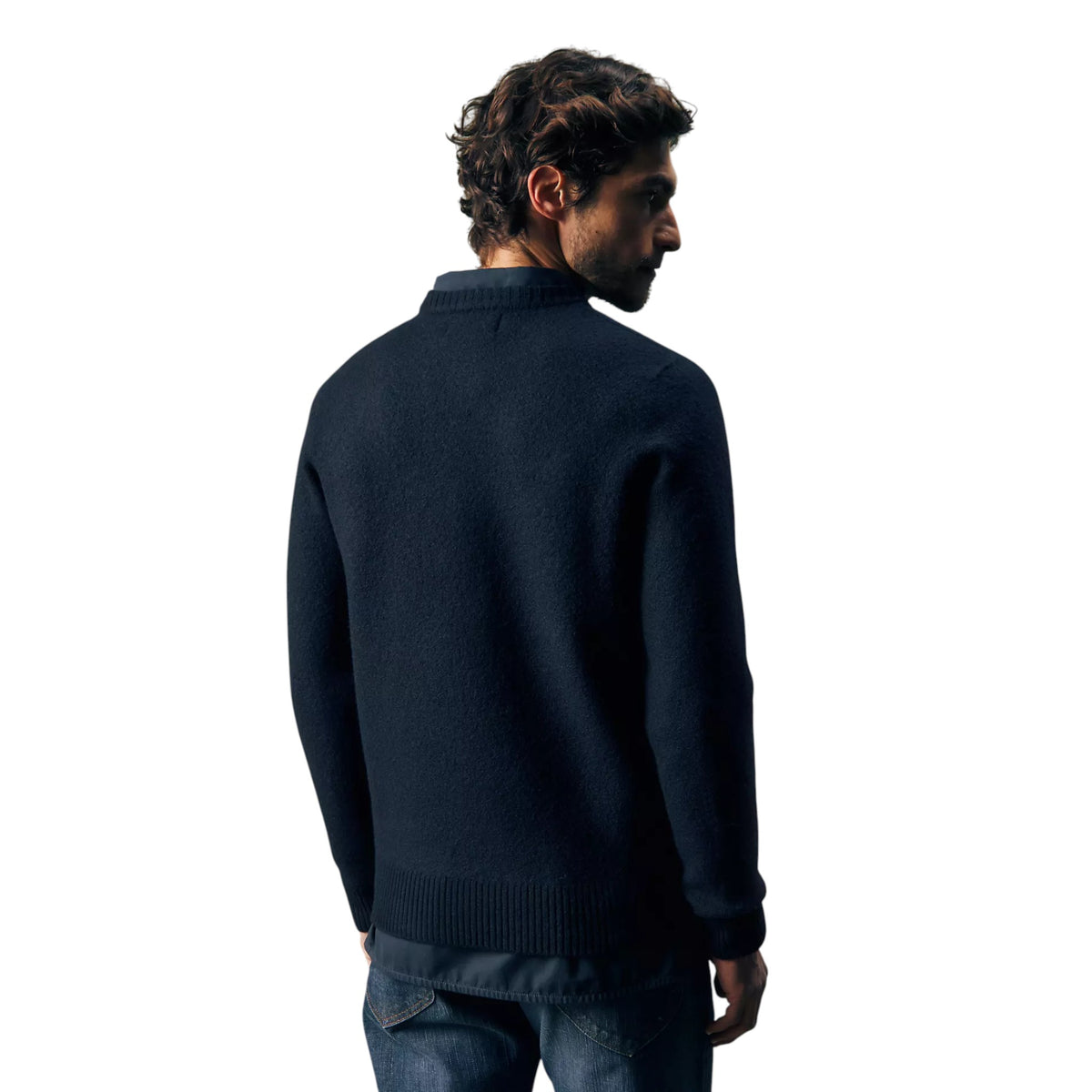 Lee | Maglione in Pura Lana Lee Gold – Rebel Navy