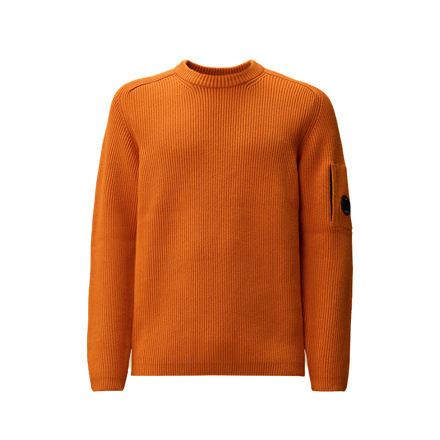 C.P. Company | Maglione Full Rib Crewneck Lens Arancio 006608A