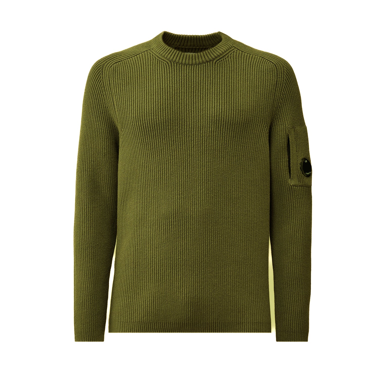C.P. Company | Maglione Full Rib Crewneck Lens Verde 006608A