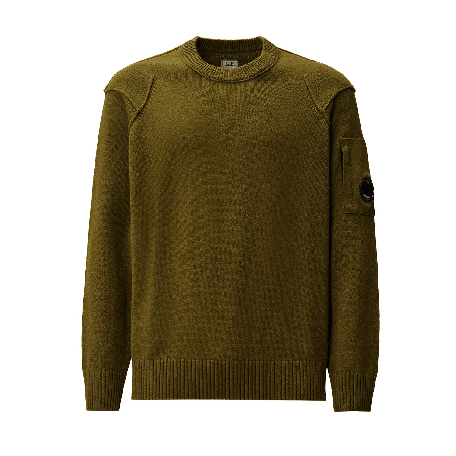 C.P. Company | Maglione 110149A Lambswool GRS Crewneck Lens Verde