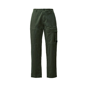 C.P. Company | Pantaloni Cargo Stretch Sateen Loose Grigio Scuro