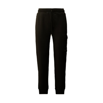 C.P. Company | Pantaloni Tuta Diagonal Fleece Cargo Lens Sweatpants Nero