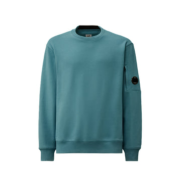 C.P. Company | Felpa Sweatshirts Crew Neck Diagonal Raised Fleece Ceruleo