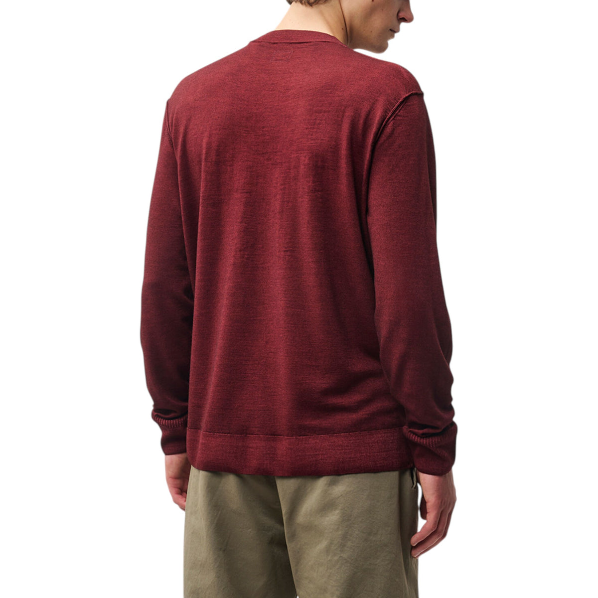 C.P. Company | Maglione Crewneck in Lana Merino Lens Rosso