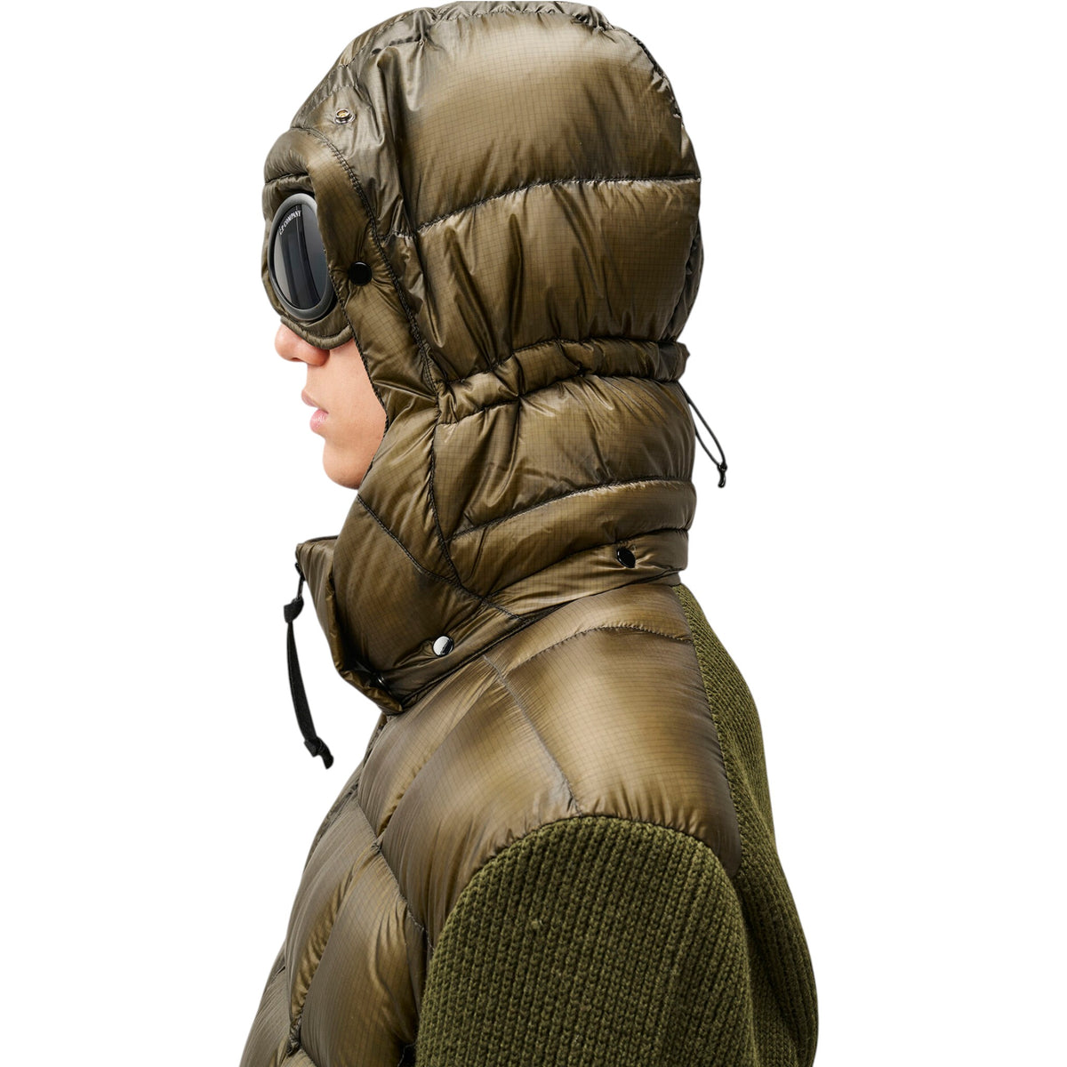 C.P. Company | Giacca Knitwear Jacket Extrafine in Lana Merino Verde Oliva