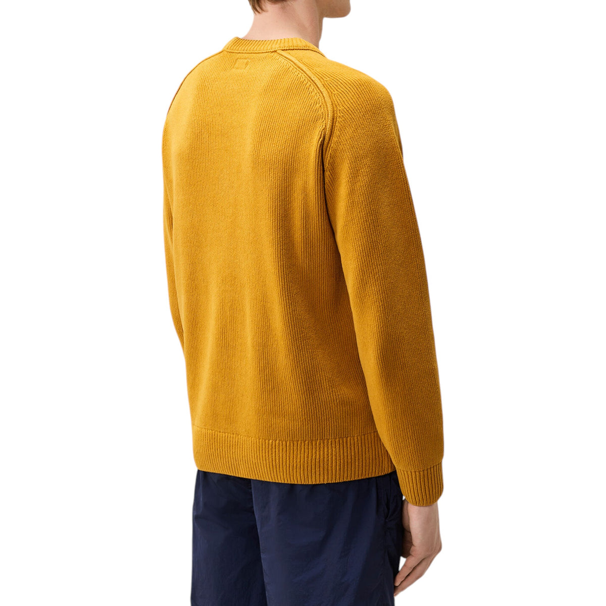 C.P. Company | Maglione Chenille Cotton Lens Crewneck Ocra