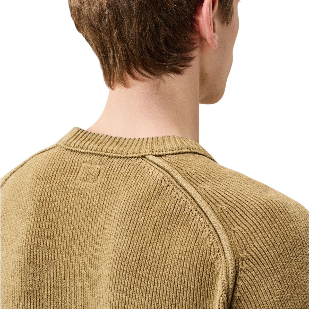 C.P. Company | Maglione Chenille Cotton Lens Crewneck Marrone