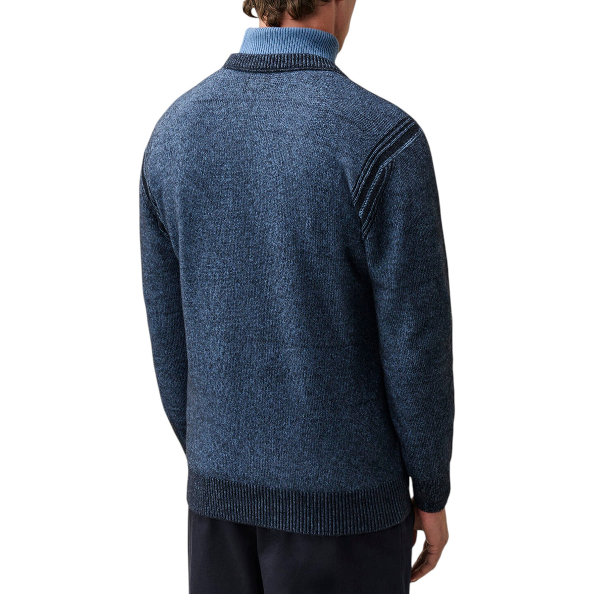 C.P. Company | Maglione Fleece Knit Crewneck in Lana Blu