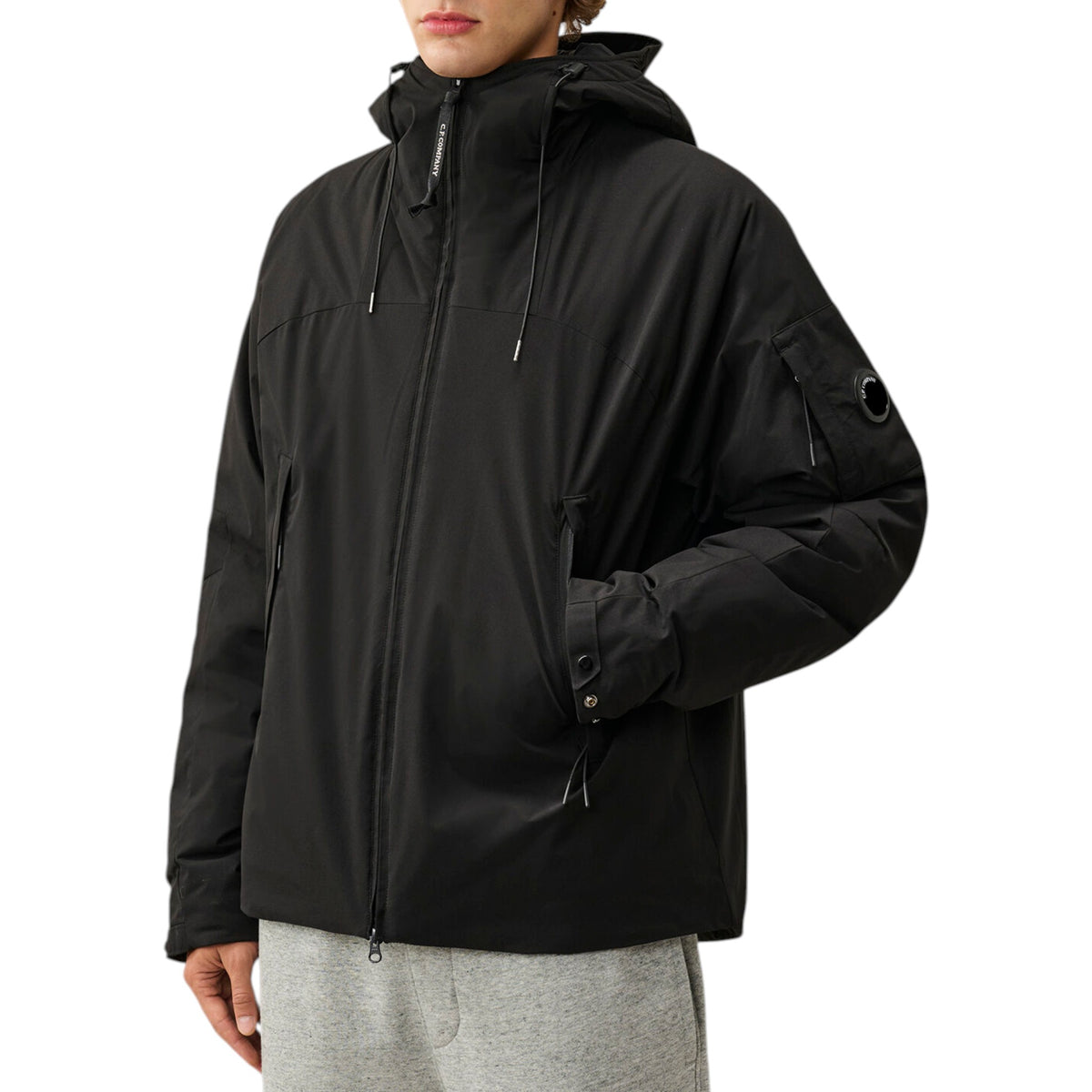 C.P. Company | Giacca Pro-Tek Primaloft® Silver Hooded Lens Nero
