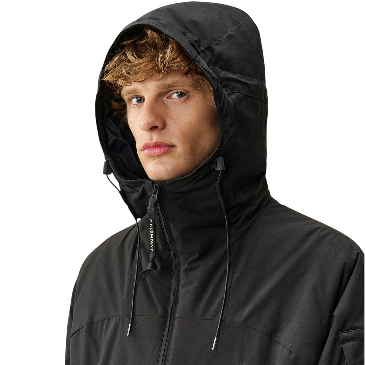 C.P. Company | Giacca Pro-Tek Primaloft® Silver Hooded Lens Nero