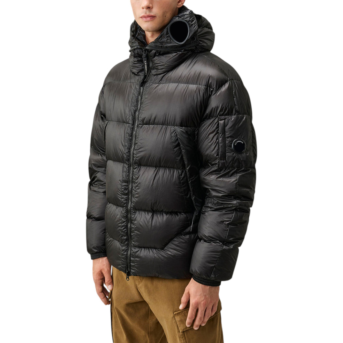 C.P. Company | Piumino D.D. Shell Explorer Lens Down Jacket Nero