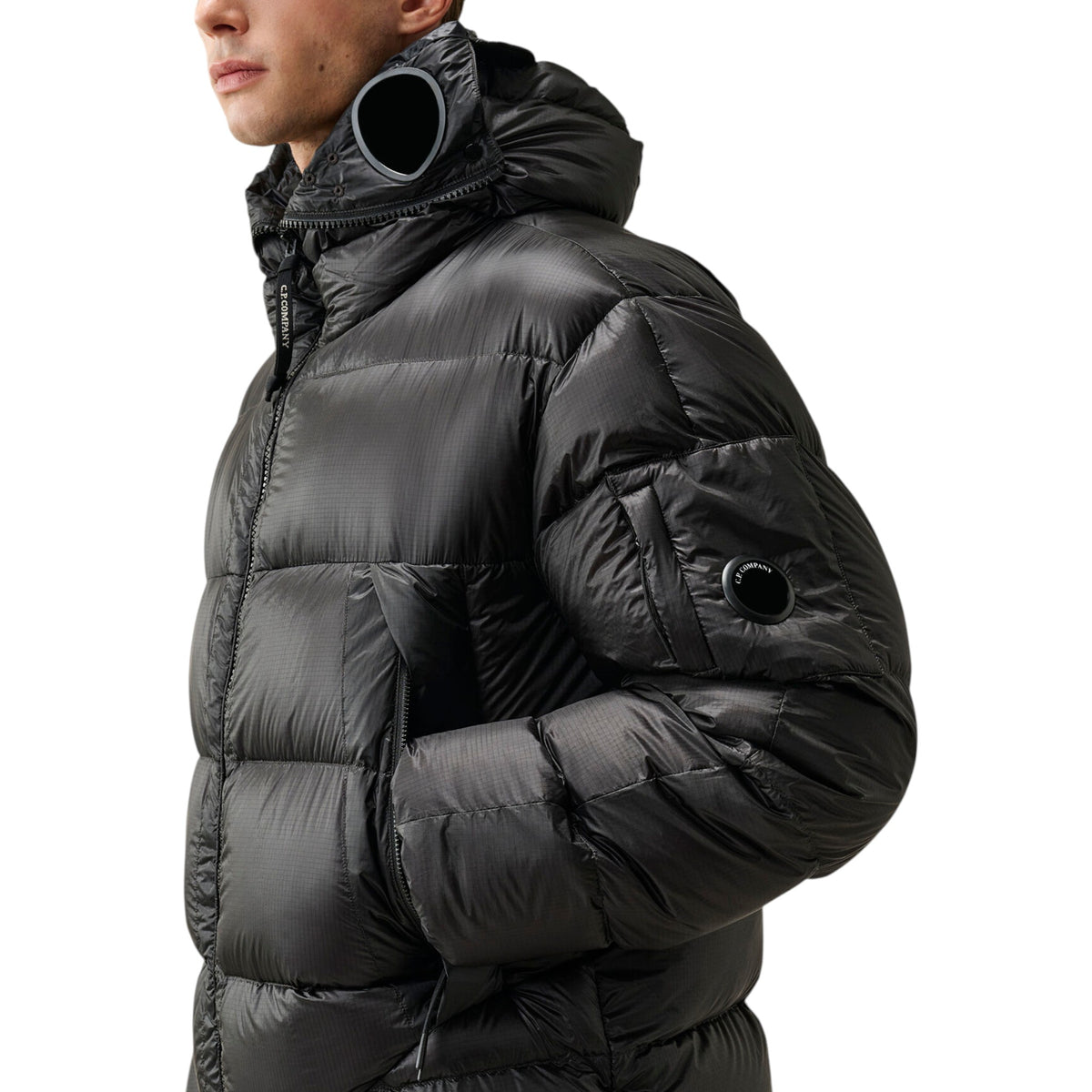 C.P. Company | Piumino D.D. Shell Explorer Lens Down Jacket Nero
