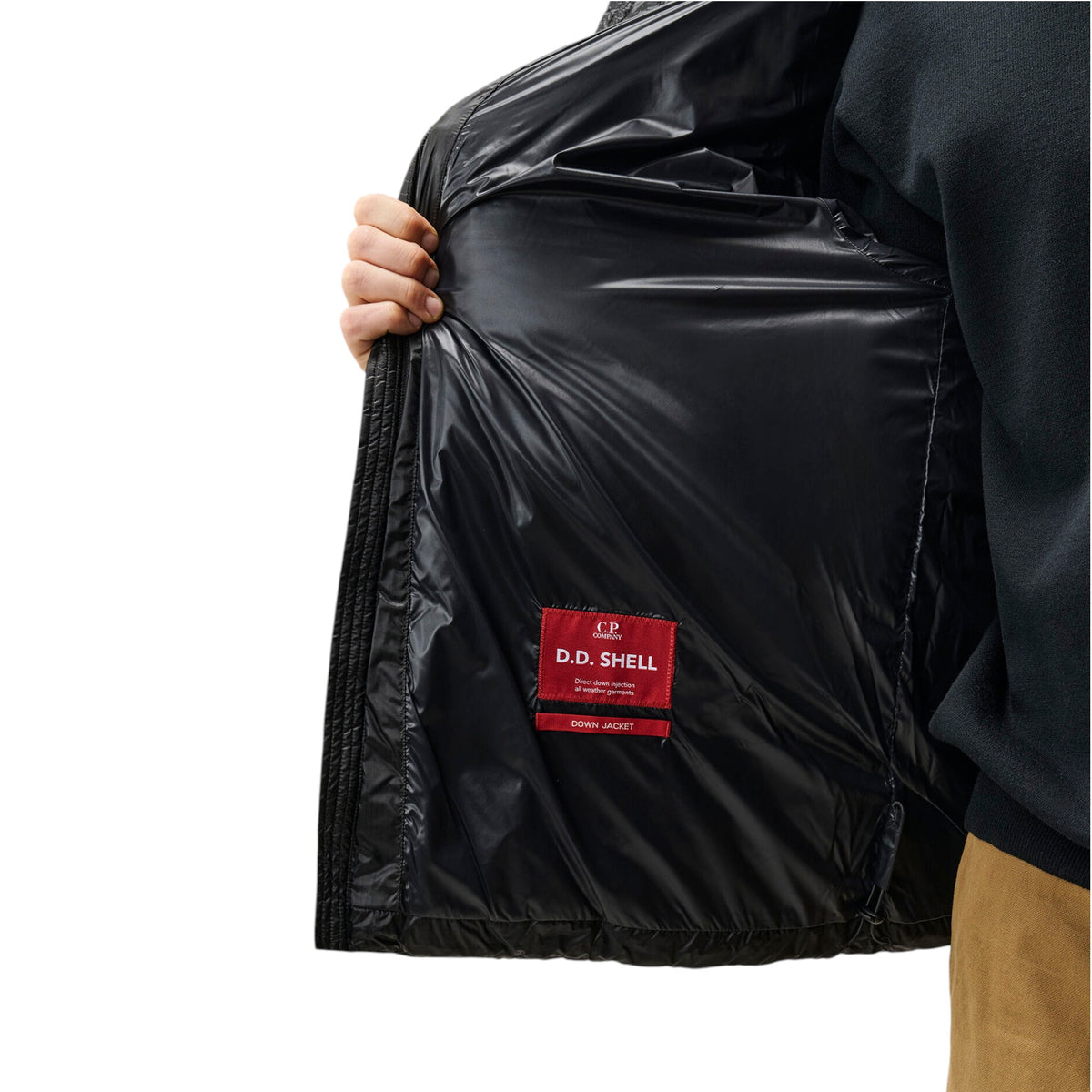 C.P. Company | Piumino D.D. Shell Explorer Lens Down Jacket Nero