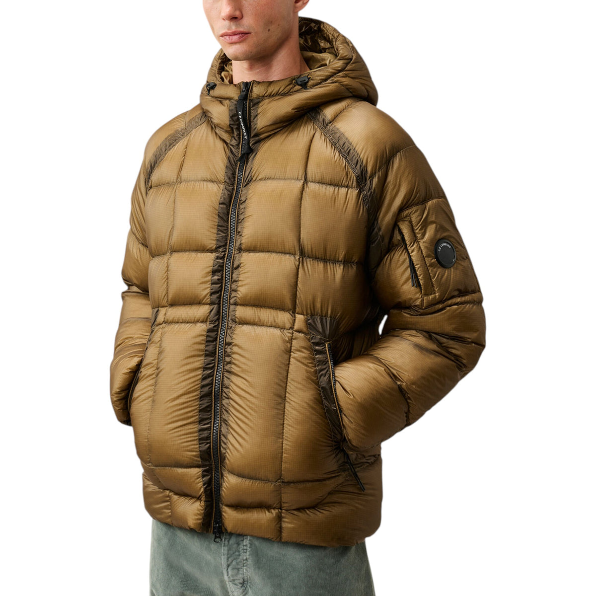 C.P. Company | Piumino D.D. Shell Hooded Puffer Jacket Marrone
