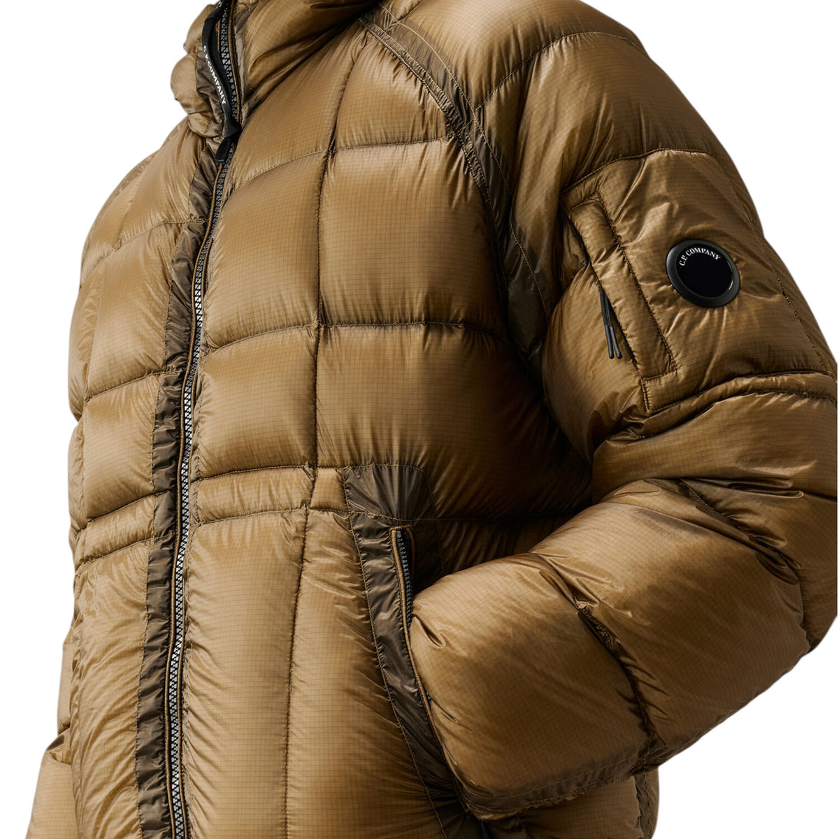 C.P. Company | Piumino D.D. Shell Hooded Puffer Jacket Marrone