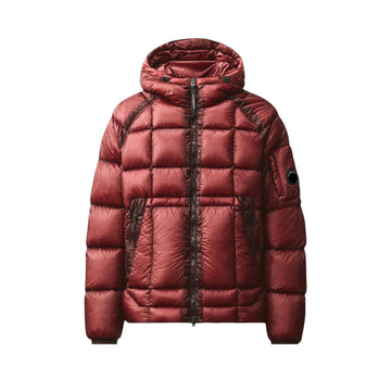 C.P. Company | Piumino D.D. Shell Hooded Puffer Jacket Rosso