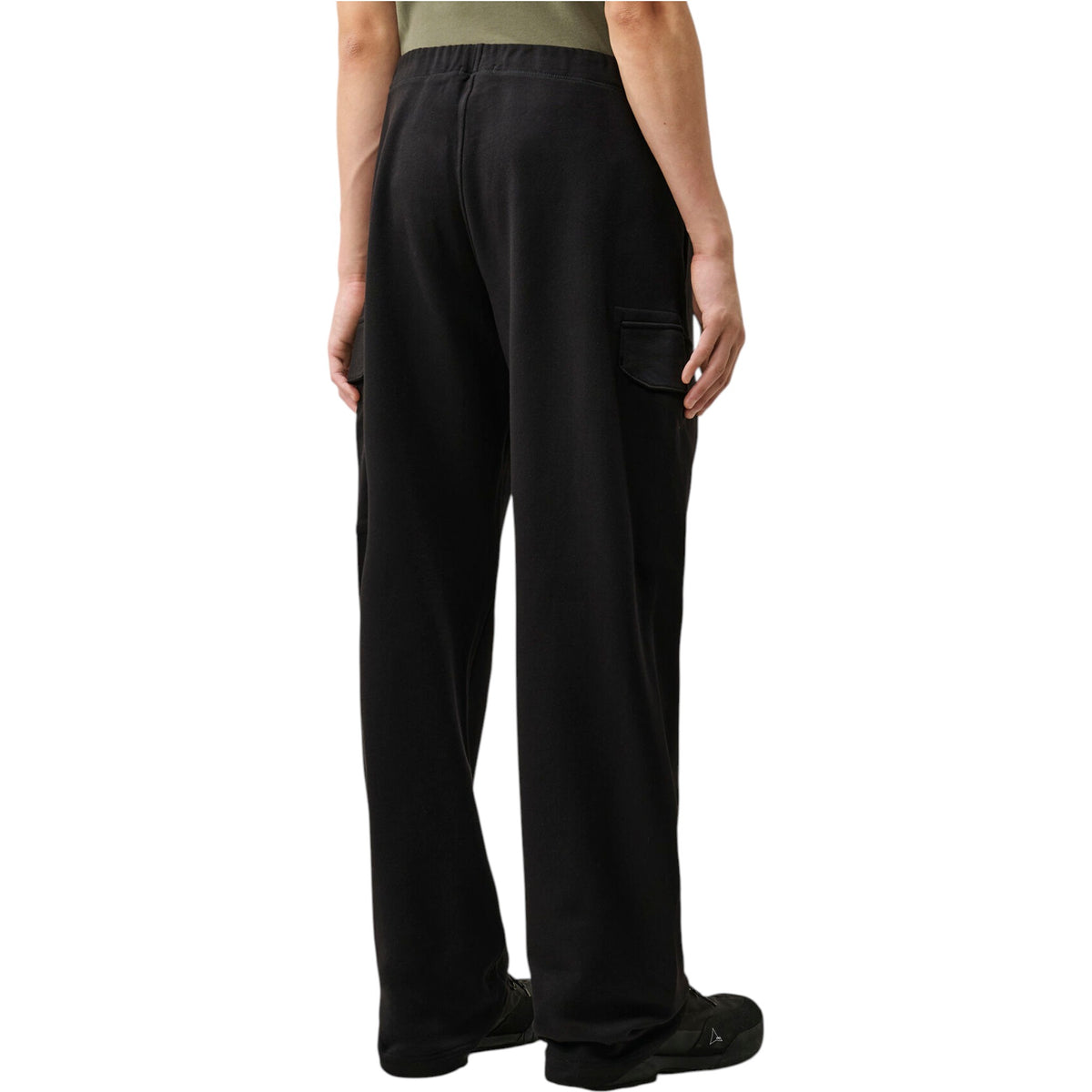 C.P. Company | Pantalone Cargo Diagonal Raised Fleece Lens Sweatpants Nero