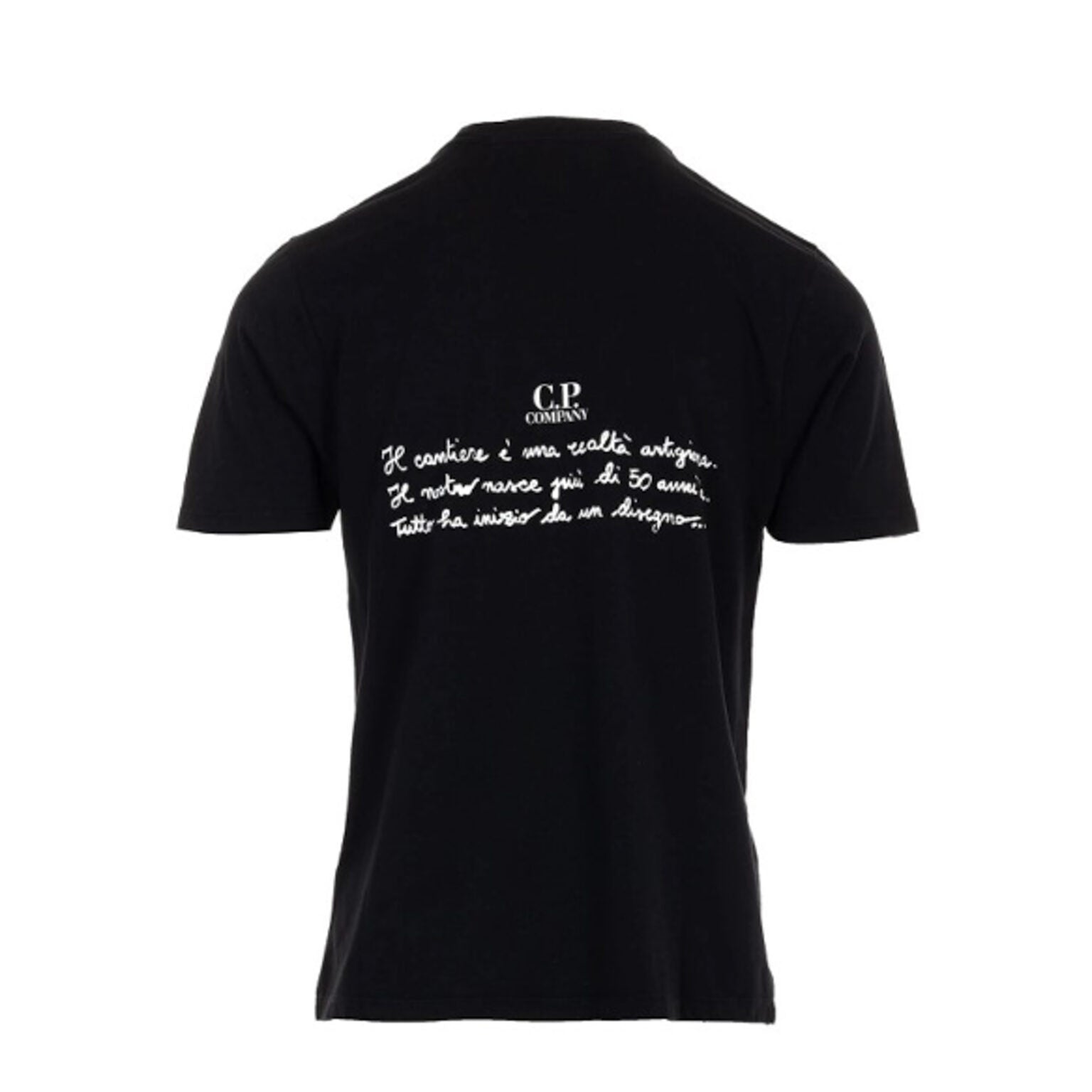 C.P. Company | T-shirt back letter regular fit nera TS319A