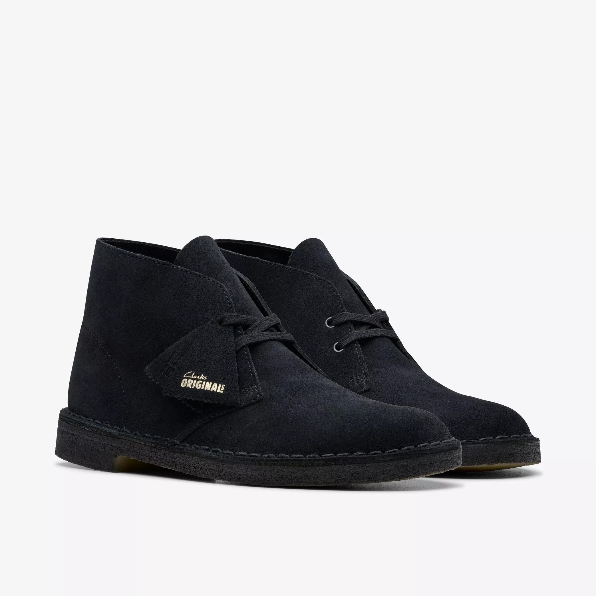 Clarks Originals | Desert Boot Black scamosciato