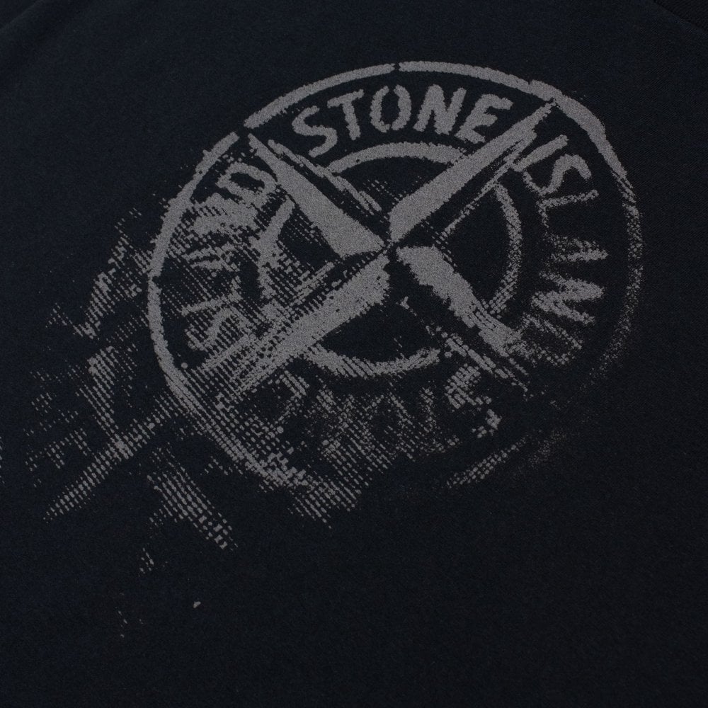Stone Island | T-shirt a maniche corte con stampa nera 2RC87