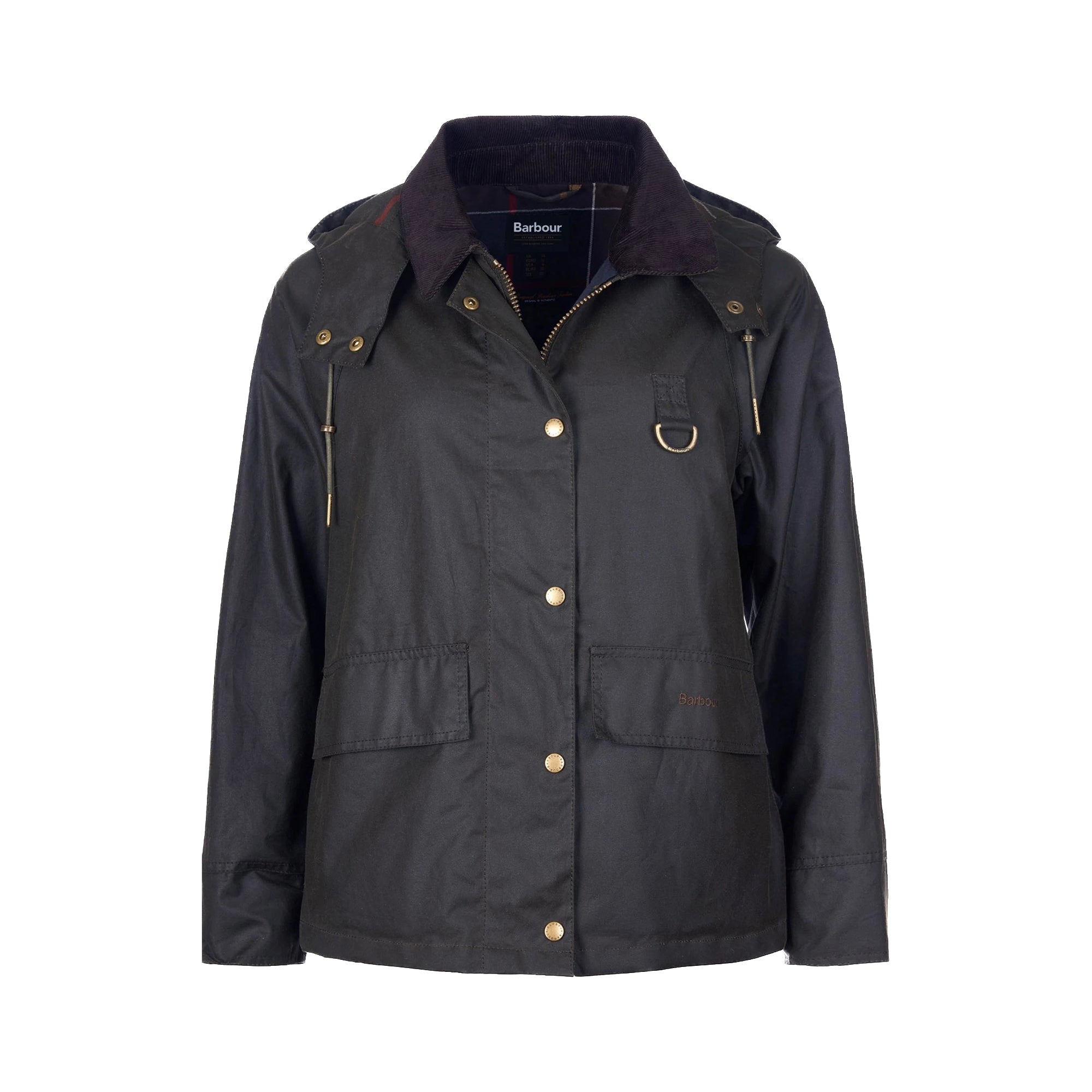 Barbour | Giacca In Cotone Cerato Avon Verde Oliva