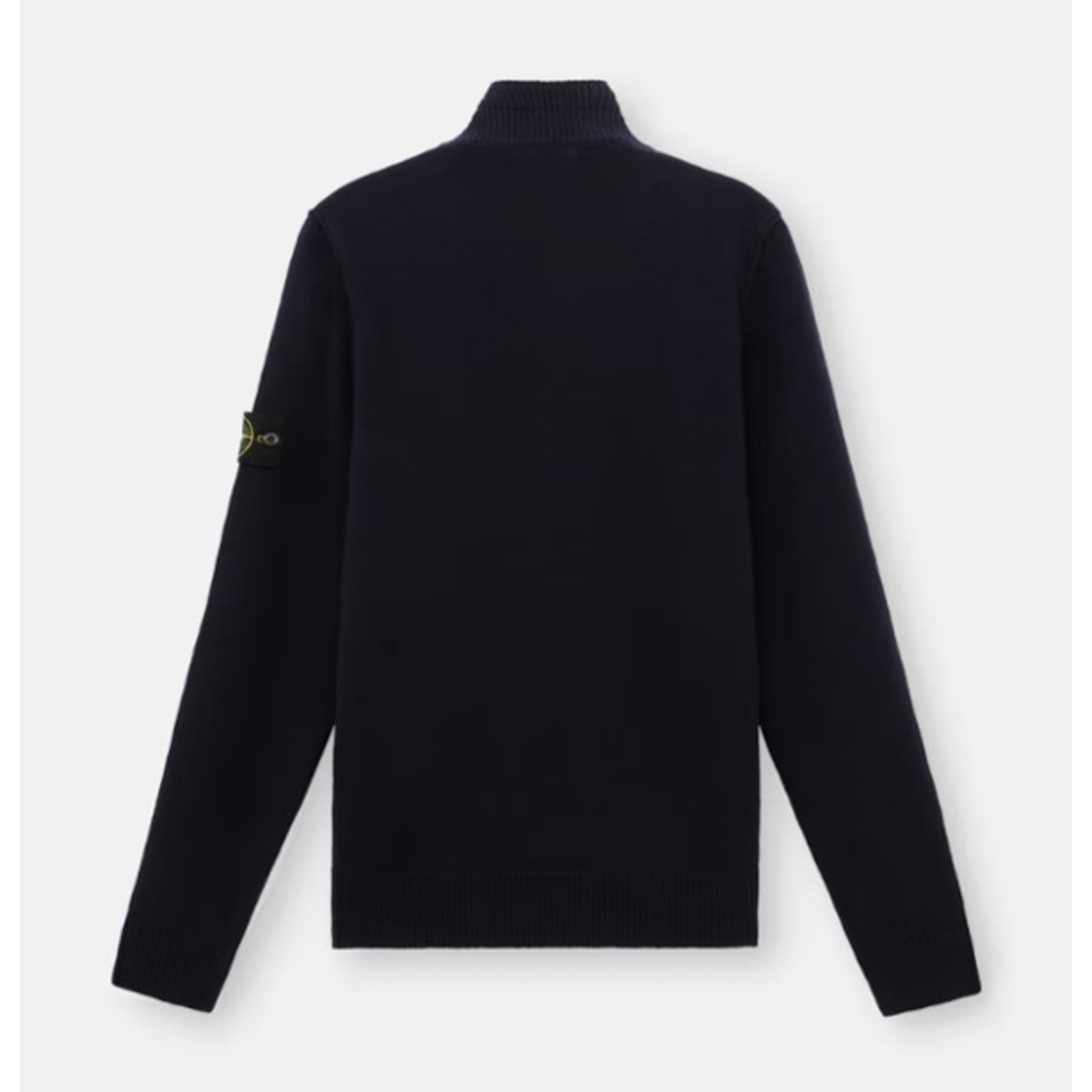Stone Island | Maglione Half zip blu con bottoni 540A3