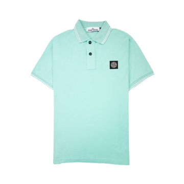 Stone Island | Polo con vestibilità slim verde acqua 22S18