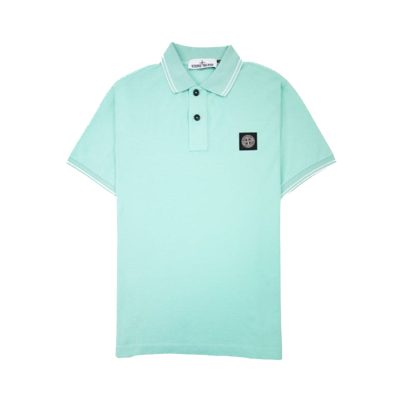 Stone Island | Polo con vestibilità slim verde acqua 22S18