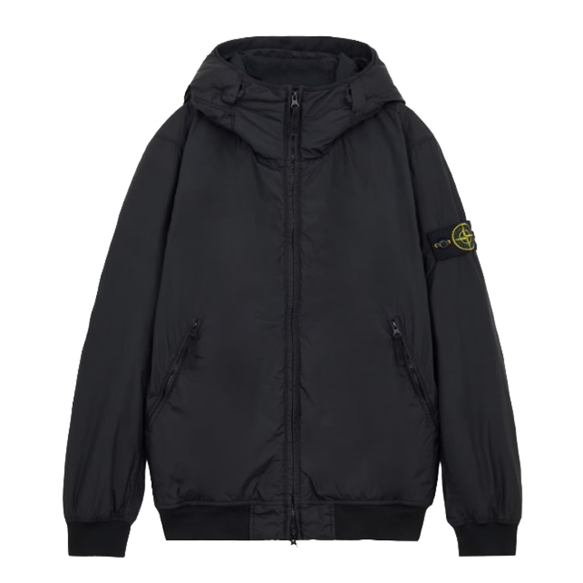 Stone Island | Blouson anti vento con cappuccio black 40823