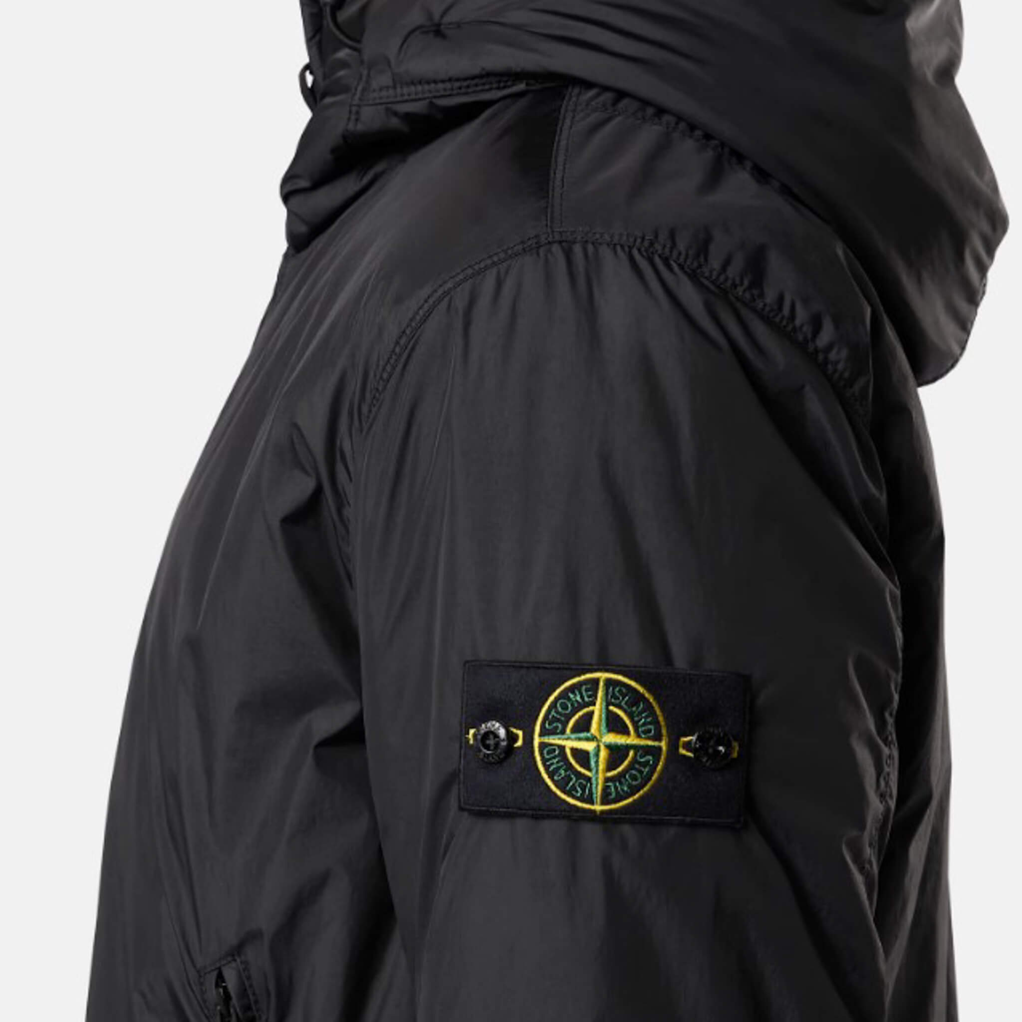 Stone Island | Blouson anti vento con cappuccio black 40823